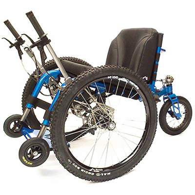 Rightfront of Mountain Trike All-Terrain Wheelchair