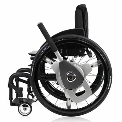 Rightfront of NuDrive AIR All Terrain Wheelchair