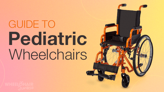 A pediatric wheelchair