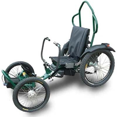 Green variant of the Boma Wheelchair 
