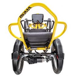 Boma 7 All Terrain Wheelchair with Yellow frame