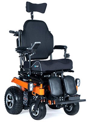 Bounder 300 Power Wheelchair with black tires