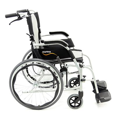 Karman Ergo Flight Ultra Lightweight wheelchair facing to the right
