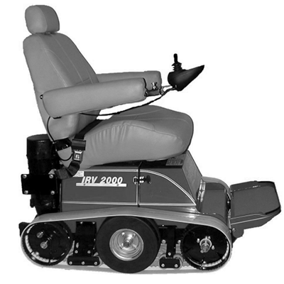 TracAbout wheelchair facing to the right