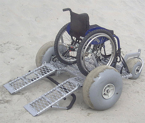 WheelEEZ Beach Wheelchair Platform
