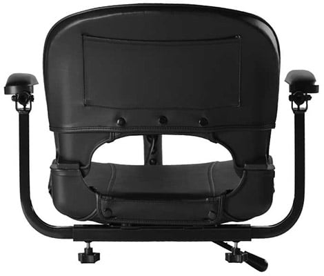 Storage attached to the back of Zip’R Roo Mobility Travel Scooter's seat