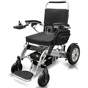 Sentire Med Deluxe electric wheelchair with an Aluminum frame