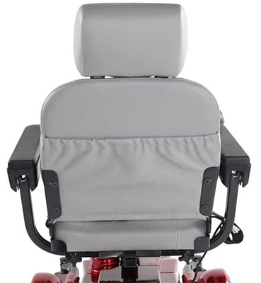 Back part of the Zipr Mantis Power Electric Wheelchair