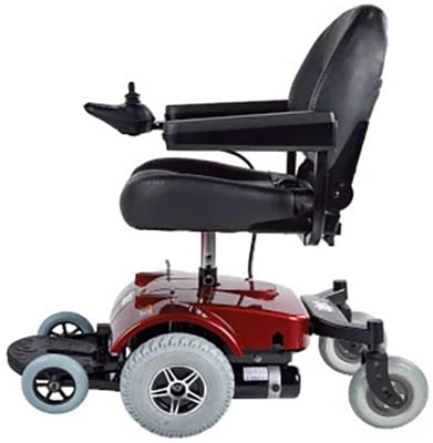 Zipr PC Power Electric Wheelchair facing to the left