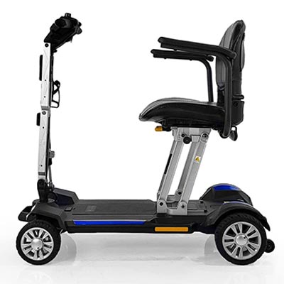 Left Side view of Buzzaround Carry On Mobility Scooter