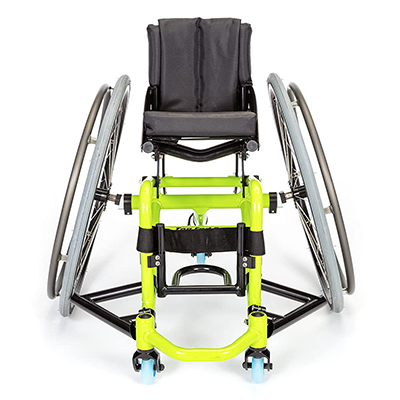Sports Wheelchair with Neon Green Frame