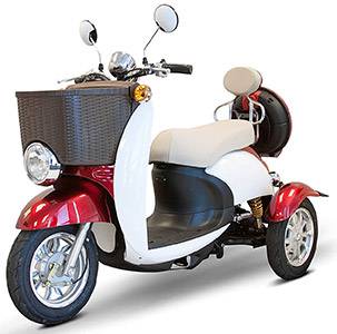 Red variant of EW11 scooter