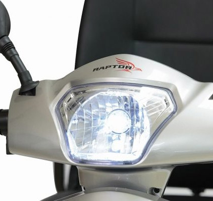 Front Light of Pride Raptor Scooter