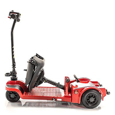 Red Echo 3 Mobility Scooter with folded seat
