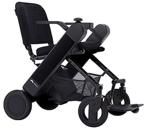 Black variant of the WHILL Model Fi Power Wheelchair