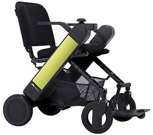 Light Green variant of the WHILL Model Fi Power Chair