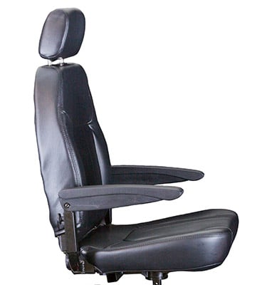 Padded Captain's chair with armrests of Sprinter XL4 Scooter